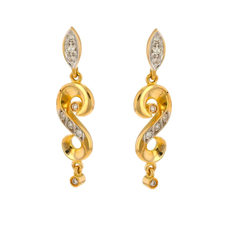 Boucles d'oreilles diamants 0.24 carat or jaune 5.01g Comme neuf -  reconditionné disponible sur Gemme Les Bijoux